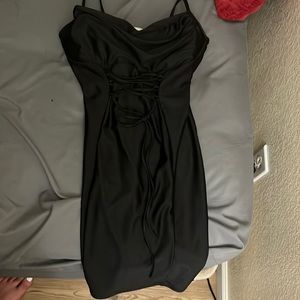 Black mini dress